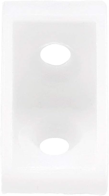90 2 20 uxcell Shelf Cabinet Door Degree Plastic Corner Braces Holes Angle Bracket, Pcs