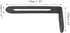 8 (50*24*12mm/1.96*0.94*0.47 inch) Carrittons Pcs Black Slotted L Bracket, Corner Braces Steel L Bracket Heavy Duty
