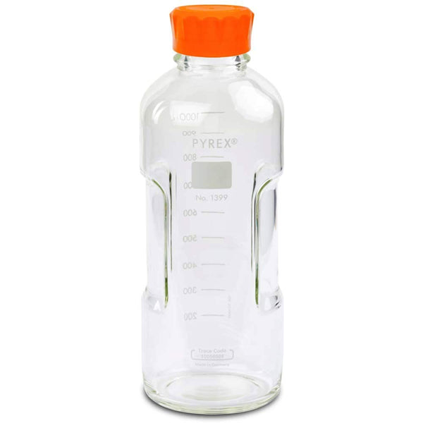 Pyrex 1399-1000CNEa-M Slim Line Media Bottle, Easy Pour, 1000ML Glass