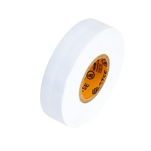 GTSE 10-Pack White Electrical Tape, Waterproof Industrial Grade Vinyl, 3/4 in x 66ft