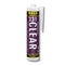 BOSS 231 CLEAR Construction TRIPOLYMER SEALANT, 10-oz Caulk (1 Tube) for Roofing, Gutters, Concrete, Metal, Wood, Glass