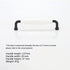 SHOUCAN Vintage Arched cabinets pulls Hardware Handle White Ceramics for Kitchen Bathroom Desk Bedside Table Drawer