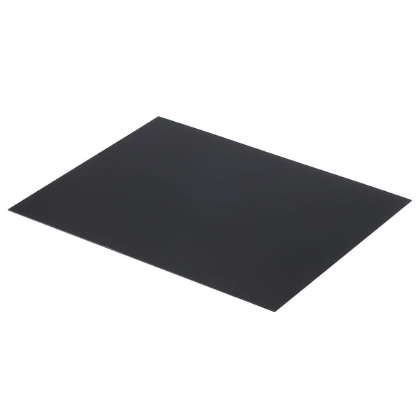 MECCANIXITY ABS Plastic Sheet 10 Inch x 8 Inch x 0.04 Inch, Black Styrene Sheets for Building Model DIY Crafts