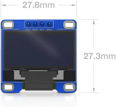 RAK1921 I2C SSD1306, WisBlock OLED Display Module, Text and Graphic Visualization, for Meshtastic