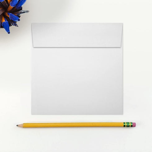 LUXPaper Square Invitation Envelopes | Peel & Press | 5 1/4" x 5 1/4" | 50 Qty, Bright White, 70lb. Text