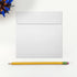LUXPaper Square Invitation Envelopes | Peel & Press | 5 1/4" x 5 1/4" | 50 Qty, Bright White, 70lb. Text