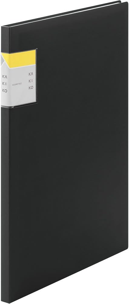 King Jim 8632 Clear File, Kakiko, A4, Vertical, 20p, Black Color