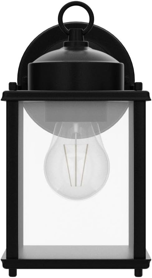 2 Pack MATAMEYE Outdoor Wall Lantern, Exterior Waterproof Wall Sconce Light Fixtures, Black Front Door Wall Lighting