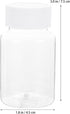 Artibetter 20 Pcs 80ml Clear Empty Plastic Medicine Bottles for Reagent Chemical Storage