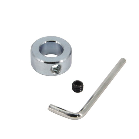 5/8" Bore Shaft Collar with Zinc Plated Solid Steel Style Set Screw Shaft Collars for Machinery and Industrial Use, 4pcs/Pack (Silver-5/8")