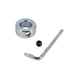 5/8" Bore Shaft Collar with Zinc Plated Solid Steel Style Set Screw Shaft Collars for Machinery and Industrial Use, 4pcs/Pack (Silver-5/8")