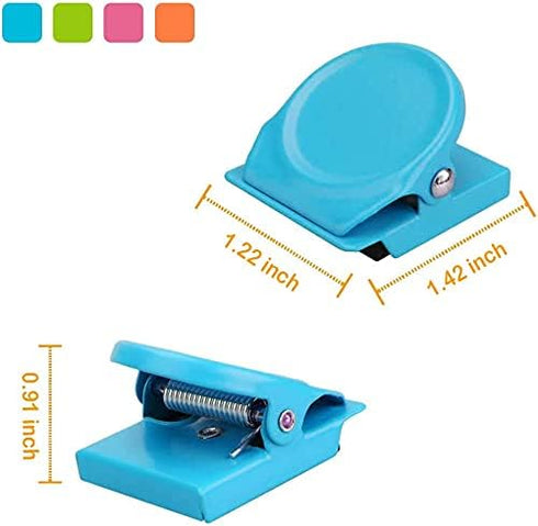 Magnetic Clips - Strong Refrigerator Magnets, Whiteboard Wall Fridge Memo Note Clips, Multicolor (8 pcs)