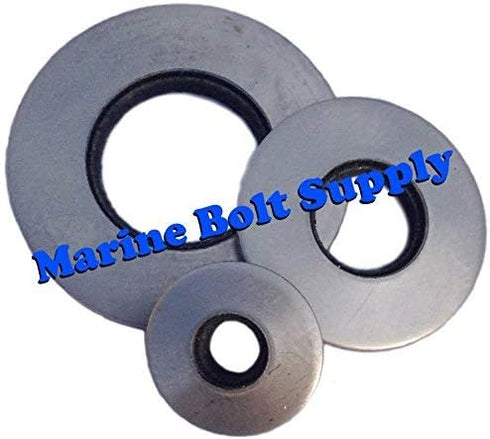 Type 18-8 Stainless Steel Neoprene Bonded Sealing Washers Size 1/4" (Pack of 100pcs) Marine Bolt Supply