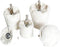Polishing Pad Buffing Wheel Kit, White Flannelette 5 Pack for Metal, Aluminum, Stainless Steel, Wood