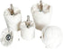 Polishing Pad Buffing Wheel Kit, White Flannelette 5 Pack for Metal, Aluminum, Stainless Steel, Wood