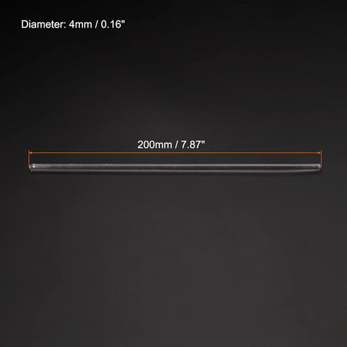 MECCANIXITY 3.3 Borosilicate Glass Stick 7.87" Length 4mm Dia Stir Rod Mixing Tools with Both Ends Round for Lab Kitchen Science 3Pcs