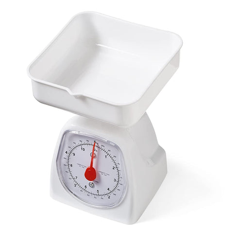 hand2mind Dual-Dial Analog Platform Scale, 5 kg Kitchen Weighing Scales for Classroom Supplies