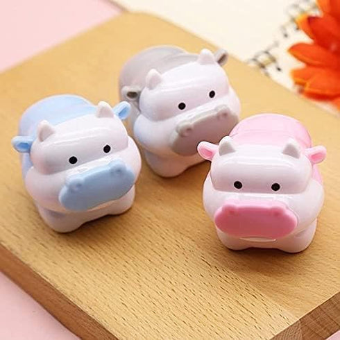 Kawaii Cattle Design Sharpener, Cute Cow Ox Pencils Sharpeners for Girls, Office, Home, School Supplies