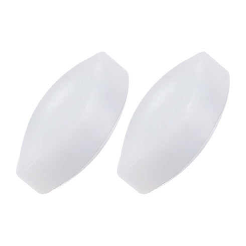 YOKIVE 2 Pcs Magnetic Stir Bar, Olive Shape Laboratory Bar for Stirring Liquids (White, 0.31-Inch)
