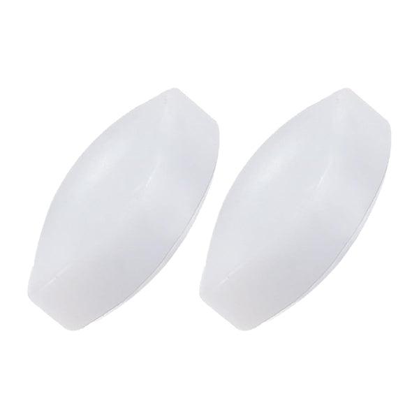 YOKIVE 2 Pcs Magnetic Stir Bar, Olive Shape Laboratory Bar for Stirring Liquids (White, 0.31-Inch)