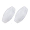 YOKIVE 2 Pcs Magnetic Stir Bar, Olive Shape Laboratory Bar for Stirring Liquids (White, 0.31-Inch)