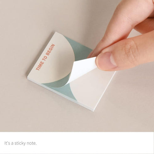 Monolike Color Palette Sticky Objet 300 A Set 4P, Self-Adhesive Memo Pad with 30 Sheets