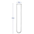 200 Pack Borosilicate Glass Round Bottom Test Tubes, 12 mm OD x 75 mm Length