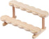 OULIGET Double Deck Wooden Display Riser Stand, Minifigures Doll Model Organizer Stand,Small