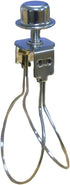 U/D Lamp Shade Adapter, Clip-on, Silver, Round, Modern, Metal Frame, Silver Shade