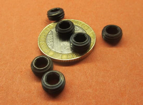 Generic Set 5/16"-24 .156" 25 Black Oxide Alloy Steel Hollow Lock Jam Screws x Length pcs
