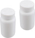 Othmro 2pcs PE Plastic Lab Chemical Reagent Bottles, 200ml/6.8oz Wide Mouth Round Sample Storage Container White