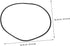 41.5cm Vaguelly Salon Chair Rubber Base Protector Ring Non-Slip Floor Protector for Hydraulic Barber Chairs Sturdy