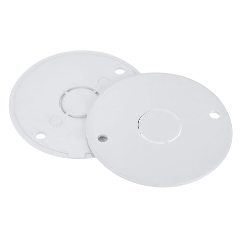 MECCANIXITY PVC Conduit Lid Round Junction Box Cover 4.5mm Hole Dia Waterproof for Conduit Box Pack of 20