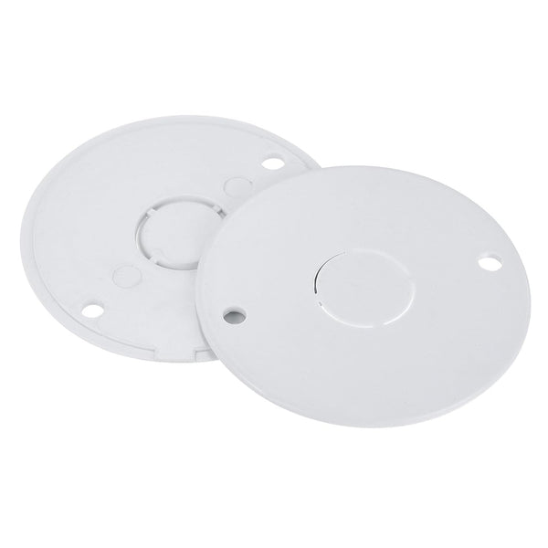 MECCANIXITY PVC Conduit Lid Round Junction Box Cover 4.5mm Hole Dia Waterproof for Conduit Box Pack of 20