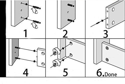 30 Packs Cam Fitting with Dowel and Pre-Inserted Nut, Cam Lock Nuts for Cabinet Drawer Dresser Furniture, CLN-01P