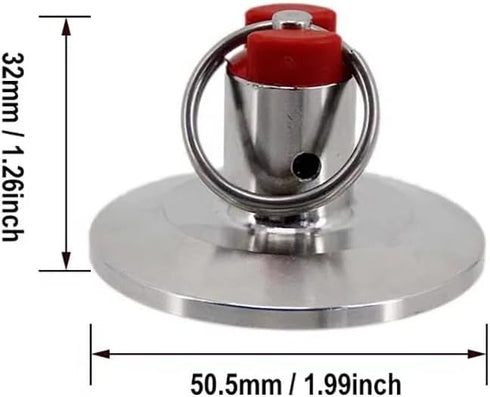 AMHUKIP 1pcs 1.5" 17-100psi Applications(17psi) Adjustable Tri Clamp Pressure Relief Valve End Cap - for Home Brewing