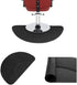 Generic 3x4.5 1/2 Inch Semicircle Anti-Fatigue Salon Mat Ft, Thick PVC High-Density Foam Barber Chair Cushion, Comfort