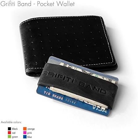 GRIFITI Band Joes Landscape Front Wide Pocket Wallet - Slim Colorful Rubber Silicone Grip Card Holder
