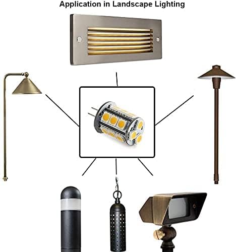 T3 G4 Bi-pin LED Light Bulb 12VAC/DC Low Voltage 3W Warm White 2700K-3000K for Outdoor Landscape Lighting