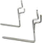 Pegboard Hooks 50-Pack 1" + 2” L Hook - Zinc Plated, Fits Any Peg Board, Organize Tools, Accessories, Workbench, Garage