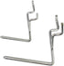 Pegboard Hooks 50-Pack 1" + 2” L Hook - Zinc Plated, Fits Any Peg Board, Organize Tools, Accessories, Workbench, Garage