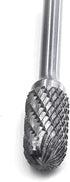 SC-5L6 Tungsten Carbide Burr - 6” Long Double Cut Carbide Burr File with 1/4 Shank Dia Cylinder, 1pcs