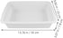 2pcs 9.2"x6.9"x2.7" ULTECHNOVO Deep Plastic Lab Tray, Acid & Alkali Resistant Spill Containment Trays, White Square