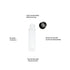QOAEZK12ML Sample Vials, 3 Dram Clear Borosilicate Glass Storage Bottles, Pack of 100 with PE Liners