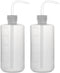 stonylab Chemical Wash Bottle, 2-Pack Plastic Safety Lab Squeeze Bottle, 500 ml (16 oz)