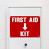 2 Pack First Aid Safety Sign - Clear Visible 7" x 10", Easy to Install, Durable Water Resistant for Indoor and Outdoor