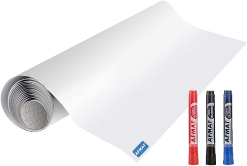 White Board Sticker - Dry Eraser Paper for Wall, Upgrade PET-No Ghost, 1.45 x 11 ft, Self Adhesive