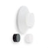 EVI Herrajes Doorstop for Wall Placement, 45 x 17 mm Stainless Steel White Lacquered with Rubber Included