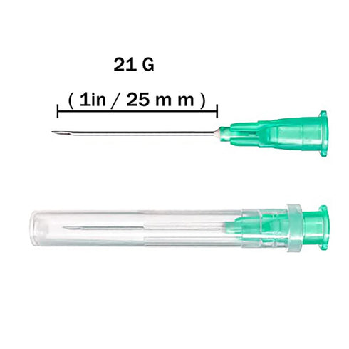 21Ga 1inch for Scientific Labs, Measurement, Transfer of Liquids(100 Pack)