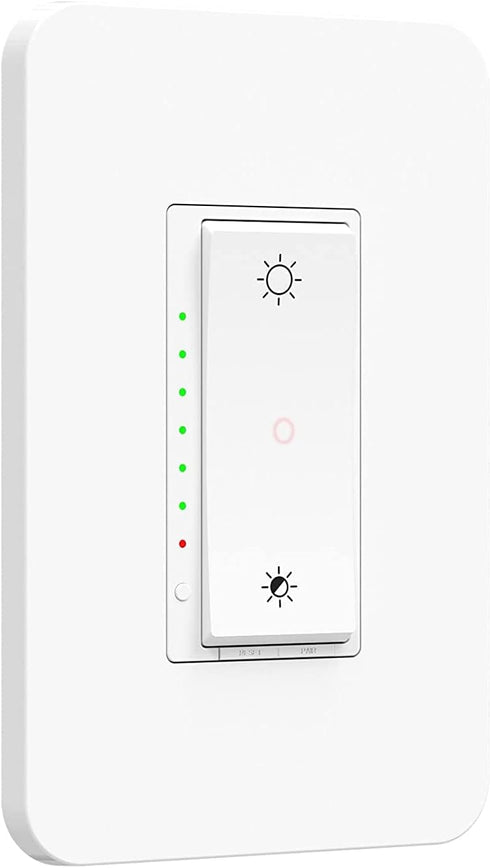 Nexete Smart Wi-Fi Dimmer Switch, Dim Lighting from Anywhere, in-Wall, 3-Way/Single Pole